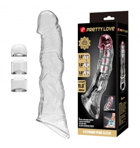PRETTY LOVE - Ragna Extension Penis Sleeve (Transparent)